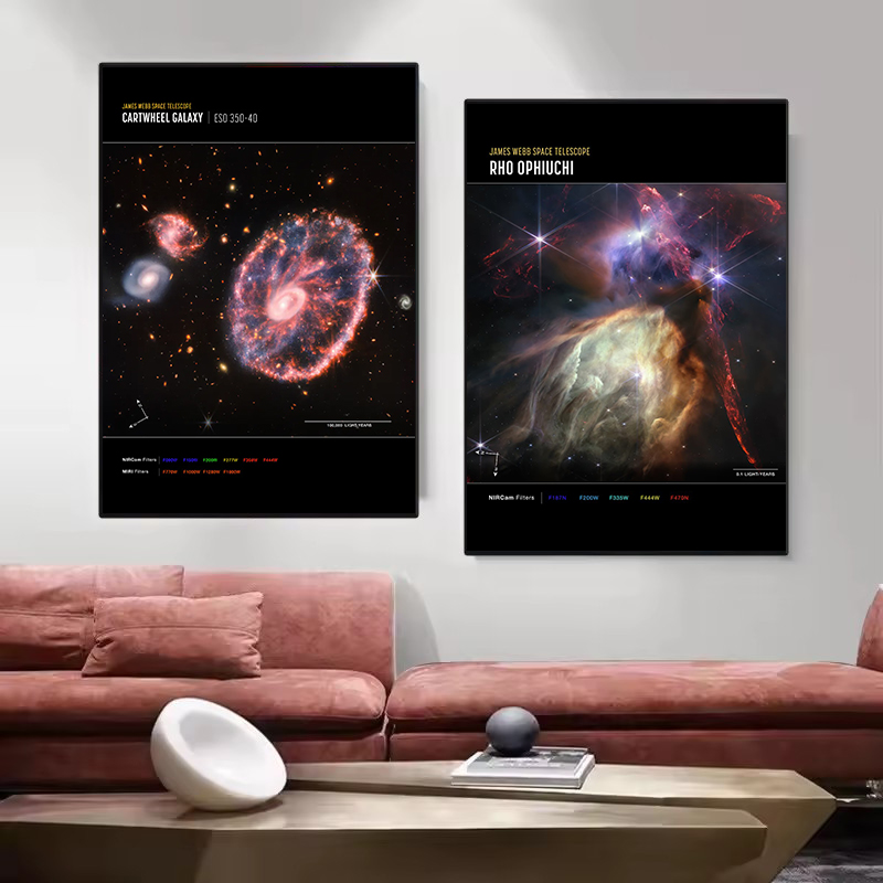 لوحة فنية جدارية لتصوير الفضاء - مراجعة Star Map Poster وسعره